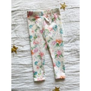 3-6M Stretchy Floral Leggings